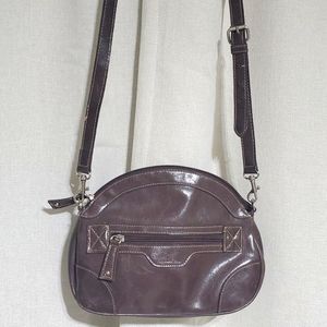 Faux leather crosdbody purse